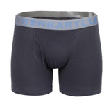 Maxbell Mens Cotton Boxer Briefs Middle Rise Trunks Underwear Shorts Light Gray M