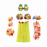 Maxbell hawaiian Skirt Costume Set Fancy Dress Luau National Dress Cosplay 60cm Yellow