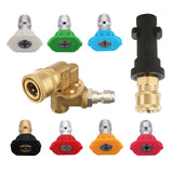 Maxbell Adjustable Pressure Washing Adapter Kit Fittings Nozzle Tips for K2 K6 K4
