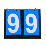 Maxbell 2 Digit Score Keeper Flips up Tabletop Scoreboard for Basketball Ball Blue