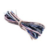 Max Printed English 3mm Flat Hair Rope Band Mixed Color