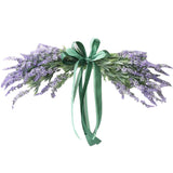 Max Autumn Artificial Flower Lintel Front Door Wall Decor Wreath Purple Lavender