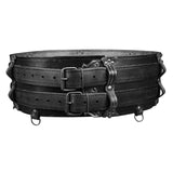 Maxbell Premium PU Leather Waist Belt Costume Accessories Dressing up with Buckle Black