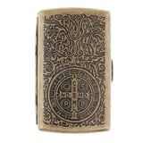 Maxbell Metal Cigarette Case Vintage Stash Box 20Pcs Tobacco Storage Case A