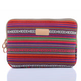 Maxbell Dark Red Striped Sleeve Case Bag Pouch For ALL 15.6" Laptop Scratch-proof Waterproof Breathable