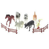 Maxbell 6pcs Plastic Farm Animal Model Figure Kids Educational Toy Party Bag Fillers