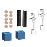 Maxbell 16x Cue Repair Set Tips Fixing Clamp Billiard Holder DIY Stick