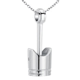Maxbell Cremation Urn Necklace Exquisite Keepsake Bereavement Gift for Perfume Ashes Silver