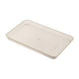 Maxbell Serving Tray Multifunctional Serving Platters Rectangular for Tea Party gold