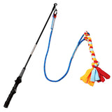 Maxbell Flirt Pole for Dogs with Fleece Rope Tether Large Breed for Training Chasing