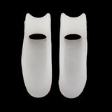 Max 1 Pair Little Toe Bunion Cushion Pain Toe Separators Gel Straighteners White