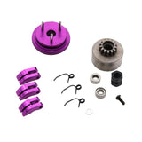 Maxbell 14T Gear Flywheel With Bearing Shoe Sets For 1/8 Rc Car Parts Purple