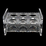 Max Maxb 6-Hole Clear Acrylic Shot Glass Holder Rack Barware Whisky Cup Serving Tray