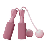 Maxbell Cordless Jumping Rope Gym Exercise Fitness Weighted Jump Rope for Kids Ball dia.3.2cm Pink