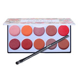 Maxbell 10 Colors Matte & Shimmering Eyeshadow Palette Eye Makeup Kit with Brush