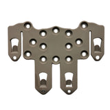 Maxbell Molle Adapter Plate Quick Assembly Durable for Hunting paintballs Vests, Belt Brown