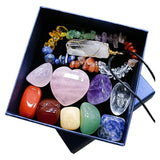 Maxbell Pack of 11 Crystal Energy Stones Gems Specimens for Meditation Crafts Yoga