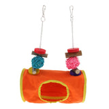 Maxbell Small Animals Cage Hanging Toy Hammock Tunnel for Birds, Hamster