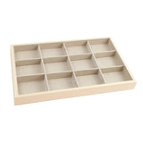 Maxbell Wood Jewelry Tray Necklace Bracelet Storage Display Organiser 12 Grids Tray