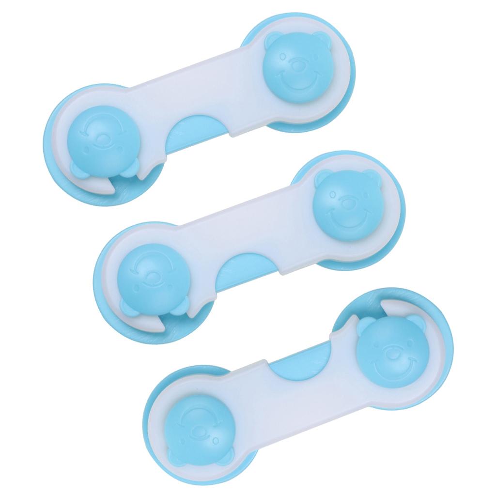 Maxbell 3x Child Toddler Baby Safety Locks Proofing for Cabinet Toilet Seat Fridge Door Drawers