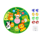 Maxbell Cartoon board Toys Home Wall Mounted with 8 Sticky Balls Games animal forest