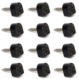 Maxbell Footful 6 Pair of Black PU Heel Plate for High-Heeled Shoes 10x11mm 604 Style