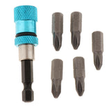Max Quick Release Screwdriver Extension Bit Holder & 5 Pieces Screwdriver Bit