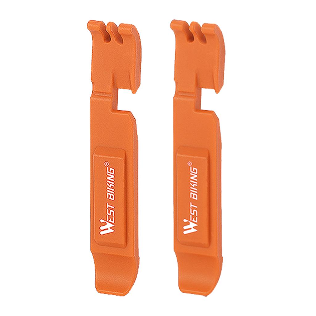 Maxbell 2Pcs Bicycle Tire Tyre Lever Opener Breaker Wheel Spoke Repair Tools Orange