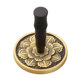 Maxbell Handle Incense Ash Pressed Seal Fragrance Stamp Copper for Home Temple Altar Black Gold