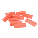 Max 10Pcs Nail Art Buffer Files Block Manicure Buffing Sanding Polish Orange Red