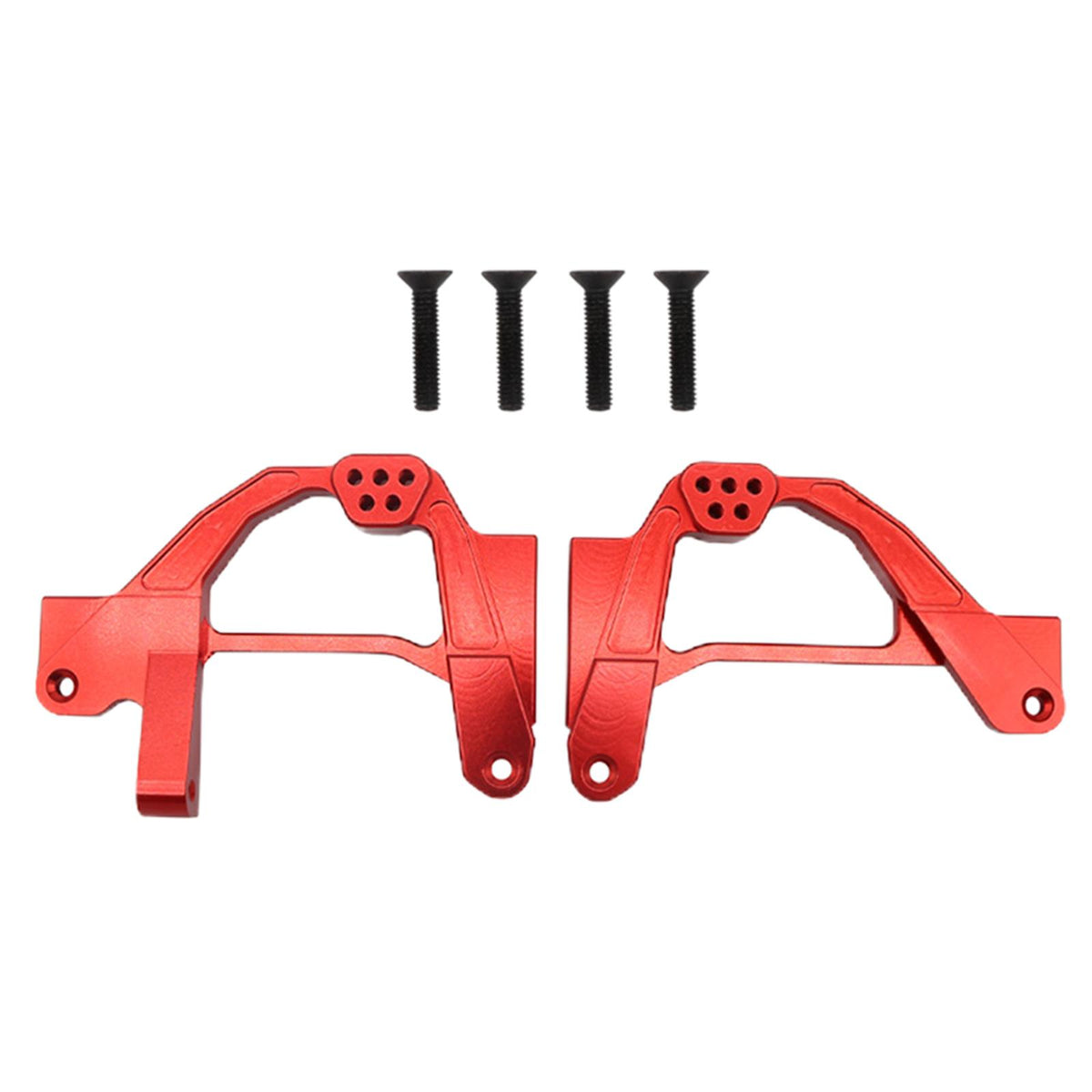 Maxbell 2Pcs RC Car Front Shock Towers Brackets Accessories for Axial SCX6 DIY Accs Red