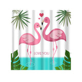 Maxbell digital printing shower curtains 180-180cm Pink Cranes