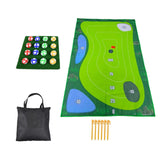 Maxbell Golf Game Set Chipping Mat Practice Sport for Picnic Indoor Kids