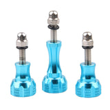 Maxbell Knob Thumb Screw Bolt Nut with Caps for GoPro HE HERO & HD HERO & HD HERO3 Blue