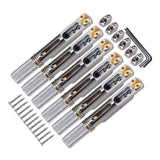 Maxbell Headless Guitar Bridge Tailpiece for Headless Electric Guitar Accessory Argent
