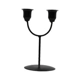 Maxbell Candles Holder Candlestick Centerpieces Metal Racks Display Scene Layout Black