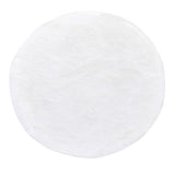 Max Round Area Rug, Faux Fur Rugs Plush Floor Mat for Bedroom,60cm White