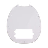 Max Maxb 9 Hole Bass Pickguard for Electric Guitar Bass Parts White