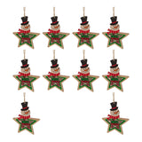 Maxbell 10Pcs Christmas Tree Decoration Pendant for Home Decor Snowman