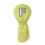 Maxbell Maxbell PU Golf Club Headcover Protector Guard Replacement Durable Wood Head Covers Yellow F