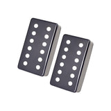 Maxbell 2Pcs Copper Guitar Pickup Cover for 6 Strings Electric Guitar Replacement Black