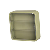 Maxbell Clear Acrylic Display Case Dustproof for Figurines Collectibles Shot Glasses Green