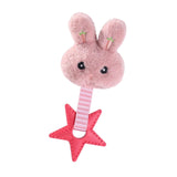 Maxbell Plush Spiny Dog Toys Puppy Soft with Squeakers Cute Stuffed Animal Plush Toy Pink Rabbit