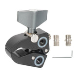 Maxbell Large Clamp with 1/4 and 3/8 Screw Thread Pliers Claw Clip for Microphones