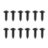 Maxbell 12pcs Pickguard Screws for Guitar Fender Strat Tele - Black