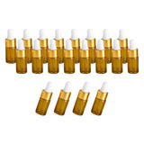 Maxbell Small Dropper Bottles with Glass Eye Dropper Sample Vial for Essential Oils White 3ml