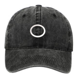 Maxbell Squid Game Peripheral Washed Baseball Hat Denim Vintage Neutral Baseball Cap black circle