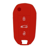 Max Silicone Cover Fit for AUDI Folding Remote Key Fob Case Shell Red