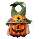 Maxbell Halloween Foam Pumpkin Lantern Decoration Props for Home Tabletop Green Hat