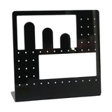 Maxbell Acrylic Earring Holder Stand Organizer Storage for Showroom Rings Necklaces Black